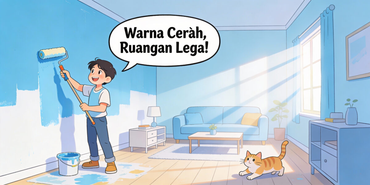 warna cat ruangan, komik, ruang sempit jadi luas, dekorasi rumah